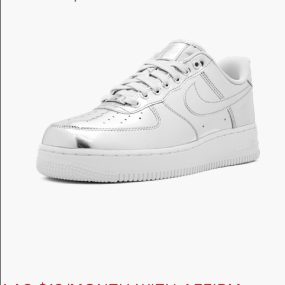 BNIB Chrome Metallic Air Force 1’s AF1’s - Picture 7 of 11